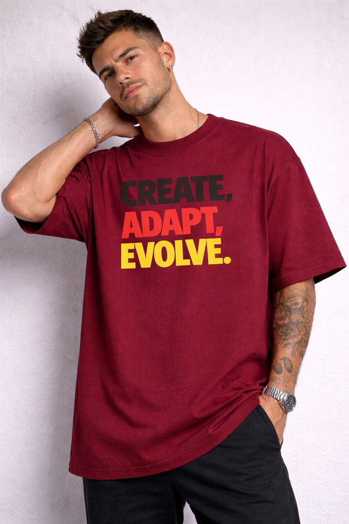 Create. Adapt. Evolve Oversized Tee