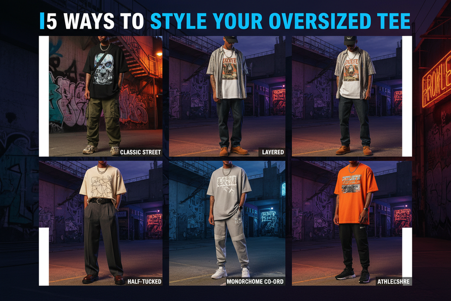 How to Style an Oversized Tee in 5 Different Ways