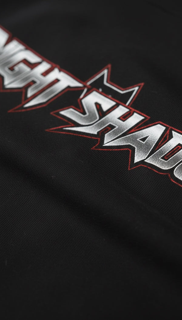 Night Shadow – Men's Oversized Graphic T-Shirt Image 4