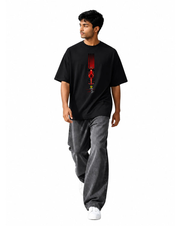 Lewis Hamilton Ferrari Oversized T-Shirt Image 2