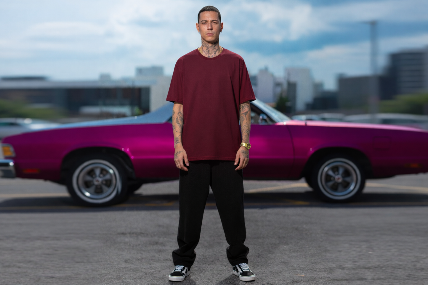 Mens Over SIzed T shirt  Golden Dragon