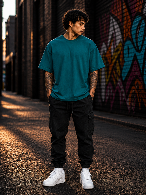Men's Oversized T-Shirt – Eight Arms, One Vision Image 4