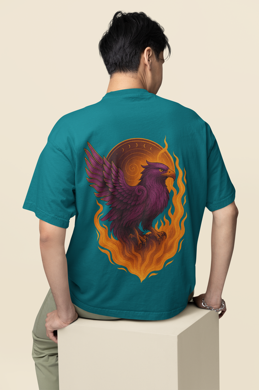 MEN'S OVER SIZED T SHIRT MYSTIC FALCON