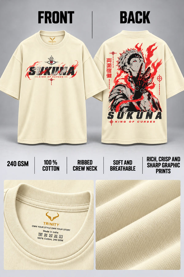 King of Curses Premium Oversized Tee Image 4