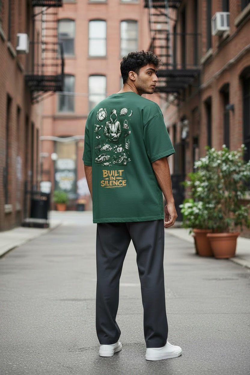 Built in Silence – Men's Oversized T-Shirt