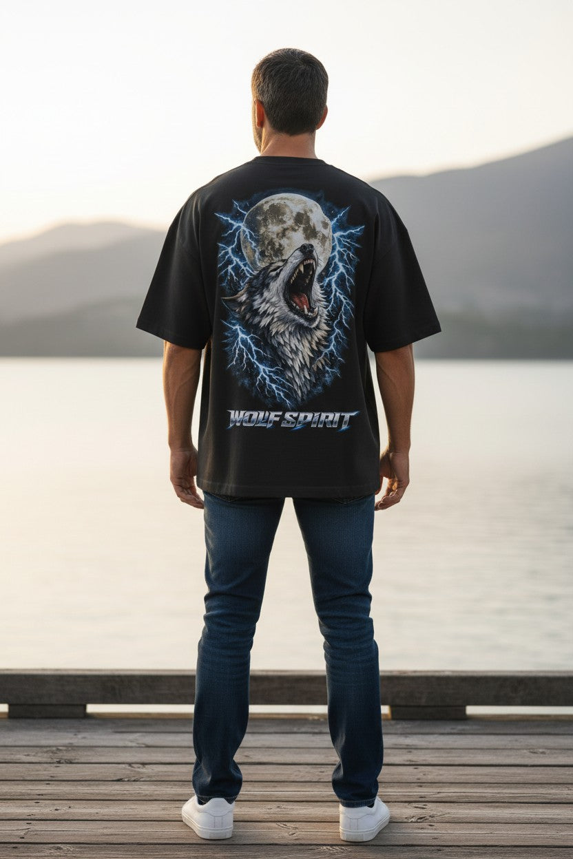 Wolf Spirit – Oversized Graphic T-Shirt