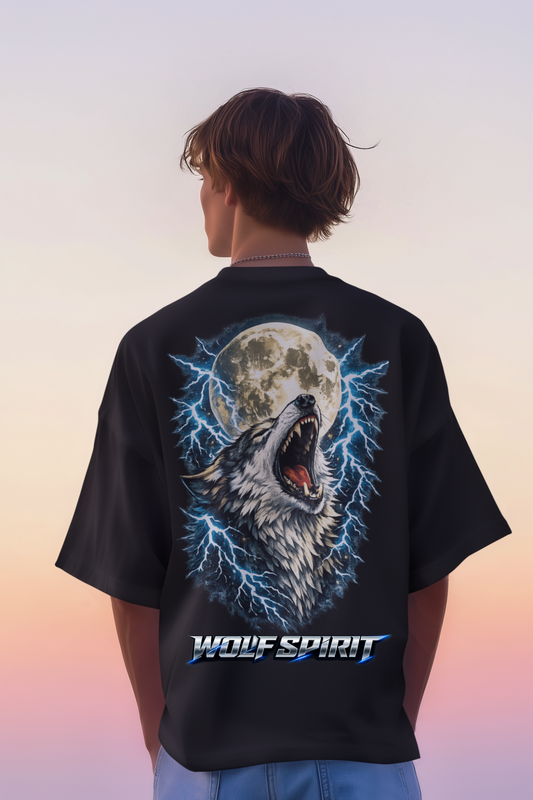 Wolf Spirit – Oversized Graphic T-Shirt