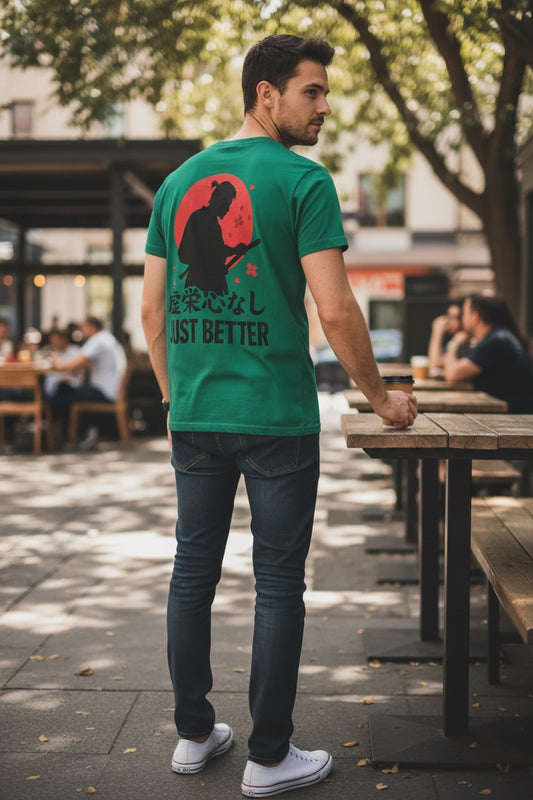 MEN'S OVER SIZED T SHIRT NOT ARROGANT JUST BETTER SAMURAI EDITION