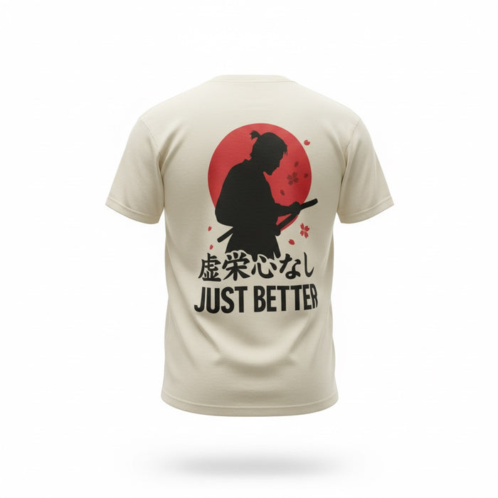 Men's Oversized T-Shirt – Not Arrogant, Just Better (Samurai Edition)